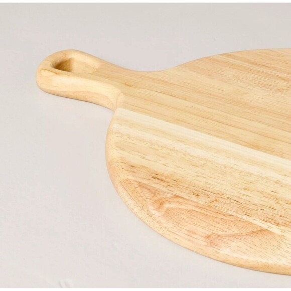 10" Round Wooden Paddle Serving Board - Hearth & Hand with Magnolia - New - Picture 2 of 6